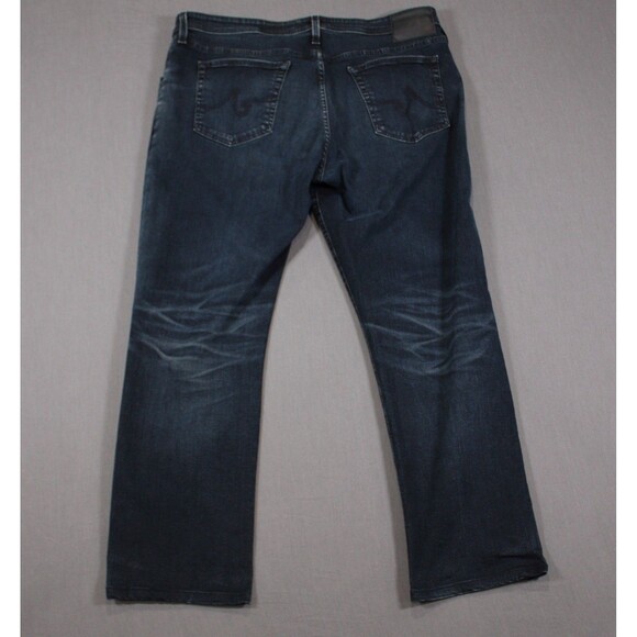 AG Adriano Goldschmied The Everett Slim Straight Jeans Men Blue Distressed 40X30 - Picture 4 of 13